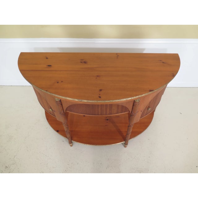 Approx: 20 Years Old Factory Lightly Distressing Rare Model Dovetailed Drawer Construction Honey Pine Finish Felt Lined...