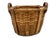 Large Size Substantially Made Antique American Hand Woven Ash Wood Splint Maine Apple Farm Basket For Sale - Image 11 of 18