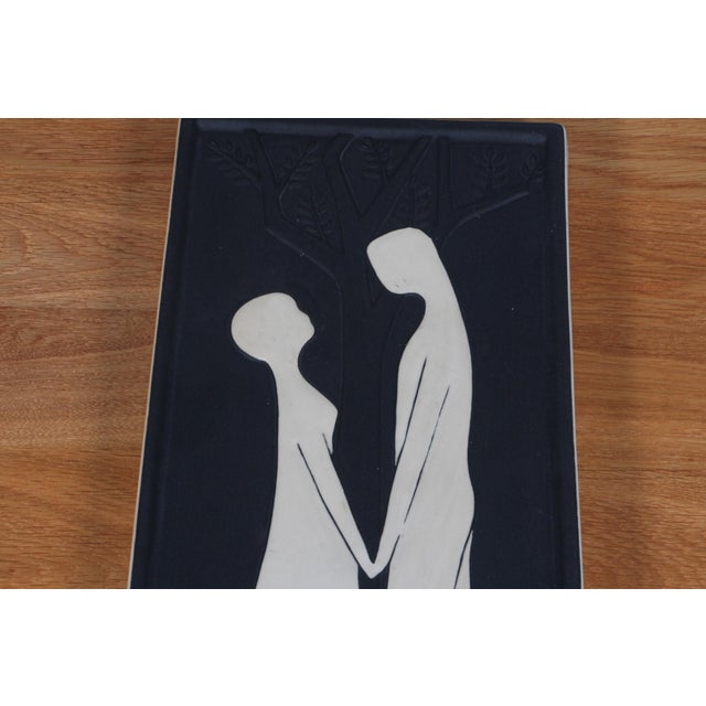 Ceramic Relief attributed to Holm Sorensen, Bornholm, Denmark, 1958 For Sale - Image 4 of 7