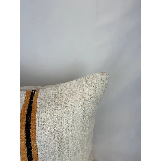 NeutCustom-tailored pillows created from hand-knotted hemp and cotton kilim Bone-white cotton fabric backs Zipper closures...
