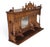 Late 19th Century Antique Victorian Revival Quartered Oak Stick & Ball Hanging Shelf, 1890 For Sale - Image 5 of 11
