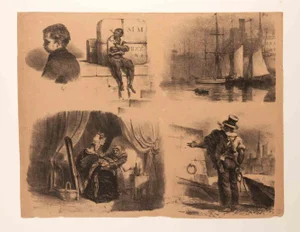 Auguste Raffet, Croquis pour les Enfants, Lithograph, 1829
