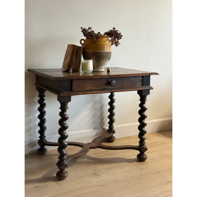 Rustic European Late 17th c. French Oak Table For Sale - Image 3 of 12