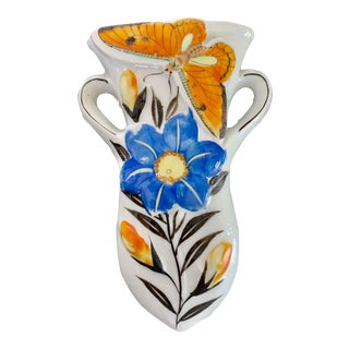 Lustre ButterflyPlanter Wall Pocket For Sale