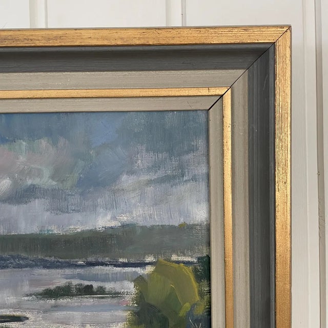 1943 Mid Century Swedish Modernist Landscape by David Widholm For Sale - Image 16 of 17