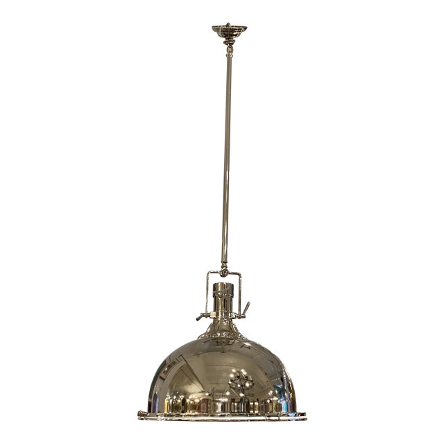 Restoration Hardware Harmon Light Pendant in Polished Nickel Chairish
