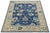 Contemporary Hand-Knotted Wool Modern Oushak Style Area Rug in Indigo Blue For Sale - Image 11 of 12