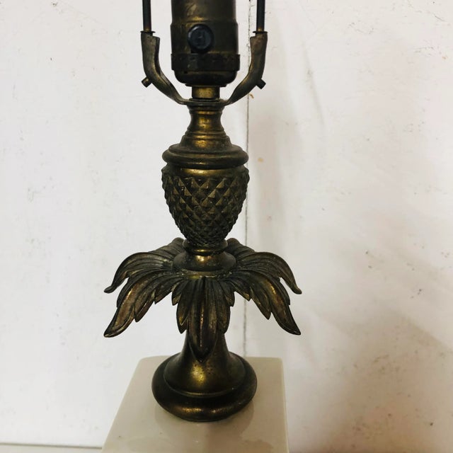 Mid 20th Century Mid Century Porcelain Obelisk Table Lamp For Sale - Image 5 of 8