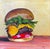 This is a one of a kind original acrylic and gold leaf still life painting by San Diego artist, Duke Windsor. Its...