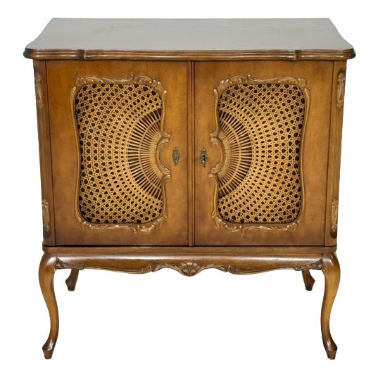 Antique Baroque TV & Phonograph Cabinet, 1970s For Sale