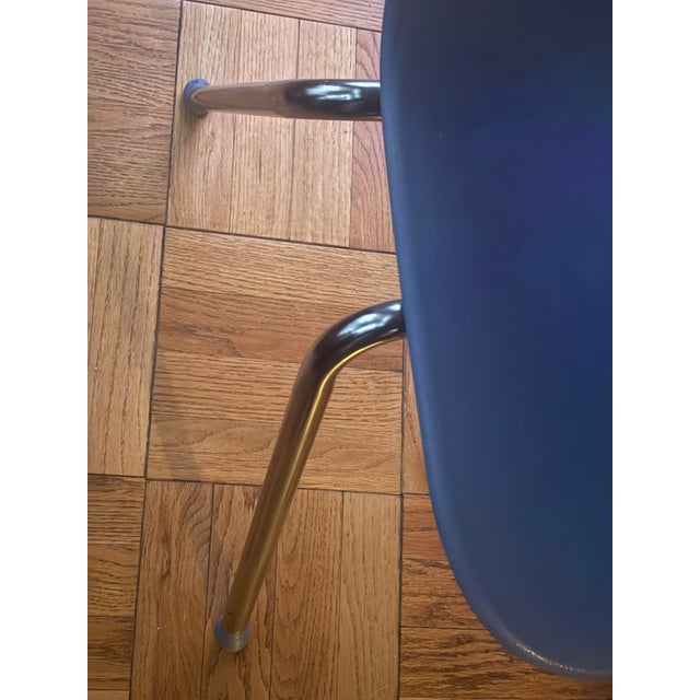 1 Vintage Herman Miller Style Chair by Virco … in Desirable … Blue …Designed by Richard Holbrook For Sale - Image 10 of 12
