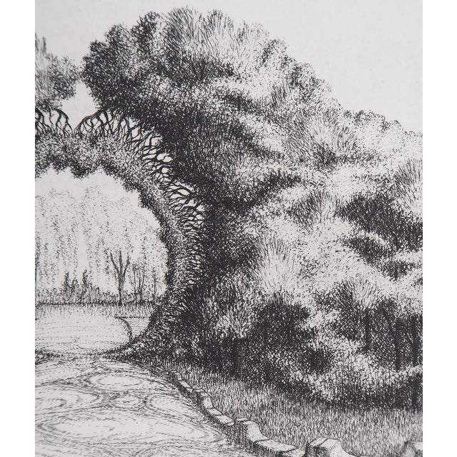 François Houtin, East Entrance of the Garden of Delights, Engraving For Sale - Image 3 of 6