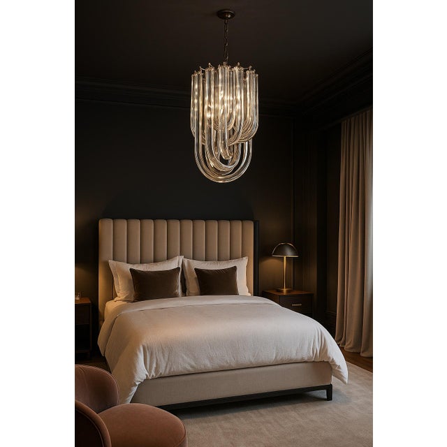 Murano Venini Glass Chandelier from 1295 Murano, 1980 For Sale - Image 8 of 10