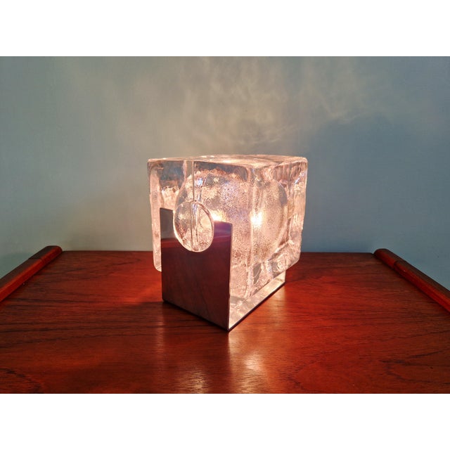Scandinavian Ice Cube Lamp from Pukeberg, Sweden, 1970s For Sale - Image 15 of 18
