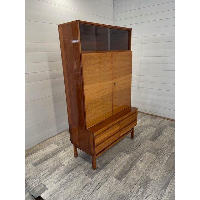 Vintage Two-Door Closet with Glass, 1970s For Sale - Image 4 of 8