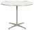White Circular Cafe Table by Arne Jacobsen for Fritz Hansen For Sale