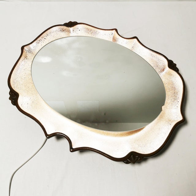 Mid-Century Ceramic Mirror from Pan Keramik, 1970s For Sale - Image 14 of 15