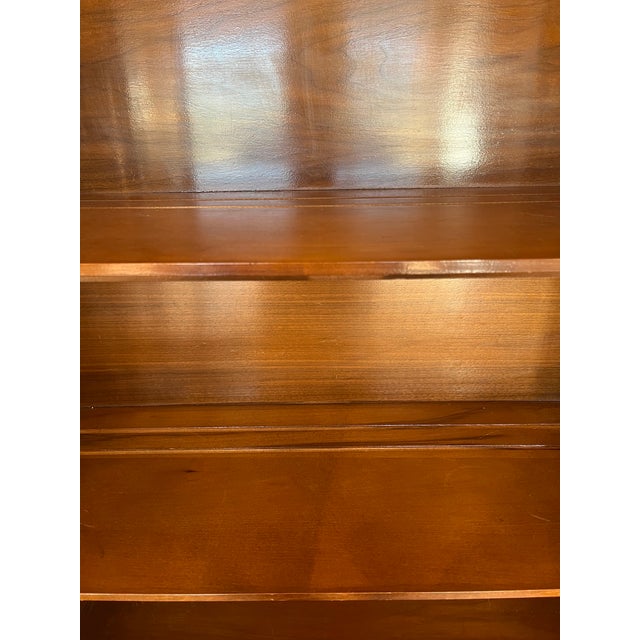 Wood 1930s Art Deco Waterfall China Cabinet For Sale - Image 7 of 10