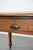 Brown Antique Partner Desk with Drawers and Green Leather Top For Sale - Image 8 of 13