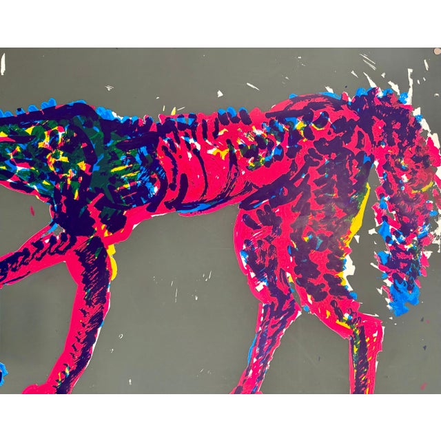 Rainer Fetting, (Germany, 1949-) Wolf, 1984 Screenprint serigraph in colours, on wove paper, the full sheet. Hand signed...