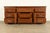 1970s Drexel Heritage Mid-Century Hollywood Regency Burl Wood Dresser or Credenza, Newly Refinished For Sale - Image 5 of 15