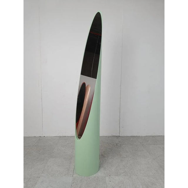 Mid-Century Modern Vintage Italian Floor Mirror, 1970s For Sale - Image 3 of 7
