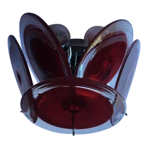 Murano Mazzega Style Glass Wall Sconce