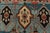 Heriz Rug 5’11” X 8’11” Blue Wool Vintage Tribal Hand-Knotted Oriental Carpet For Sale - Image 9 of 14