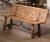 19th Century Spanish Renaissance Carved Chestnut Folding Bench With Iron For Sale - Image 4 of 12
