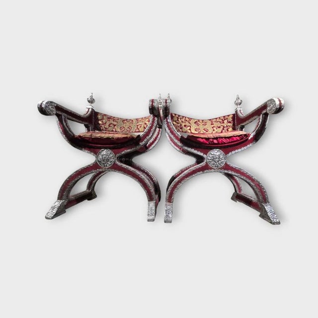 Mexican Colonial Silver Armchairs, 1750s, Set of 2 For Sale - Image 16 of 17