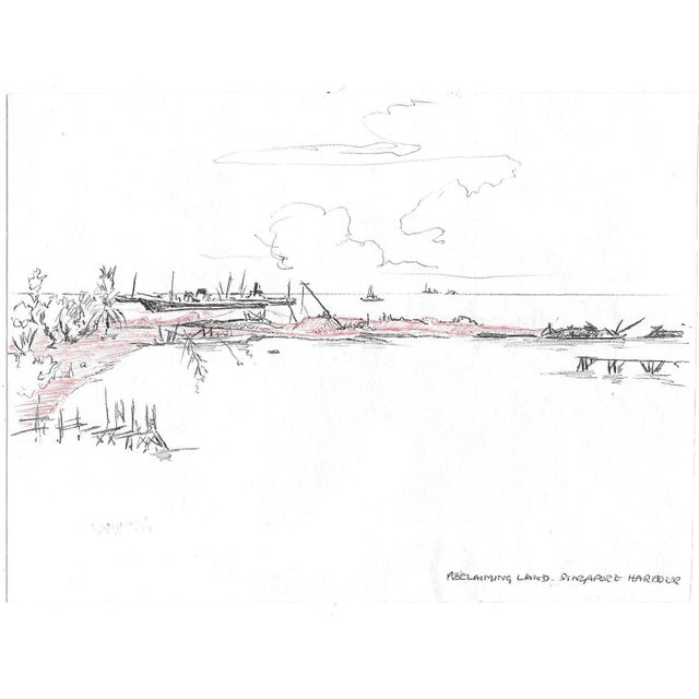 Painting by English artist Ivy Attwell (1895-1985). Attwell traveled extensively all over the world and recorded her...