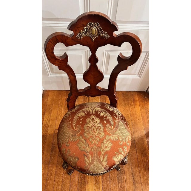 Wood 1950s Louis XV Style Dining Chairs- (Set of 6) For Sale - Image 7 of 12