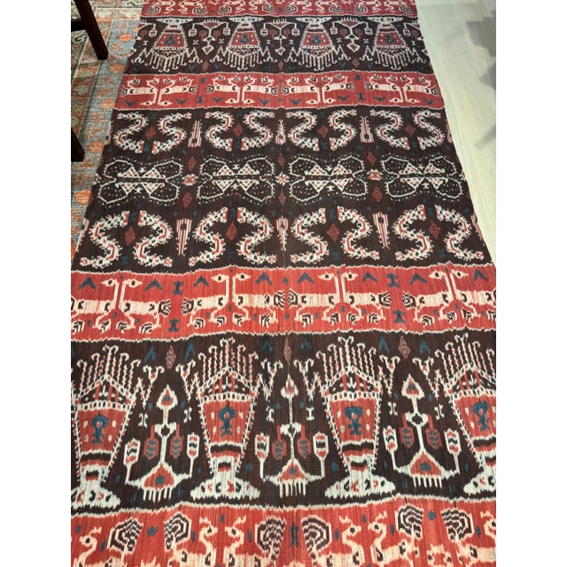 Mid-Century Indonesian Handwoven Textile For Sale - Image 4 of 9