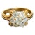 1.0 Carat, 7 Diamonds Traditional Men's Ring 14 Karat White Gold Ring Estate For Sale