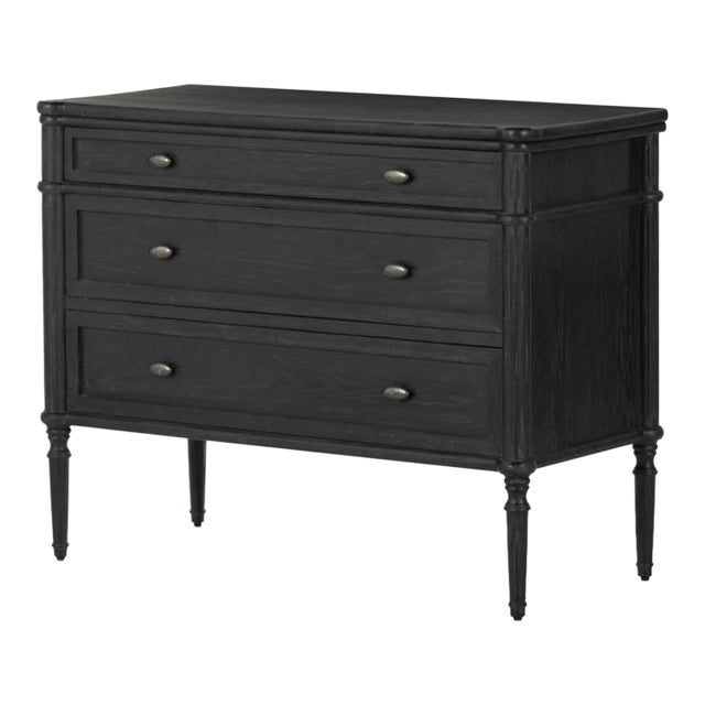 Four Hands Toulouse Chest, Distressed Black For Sale