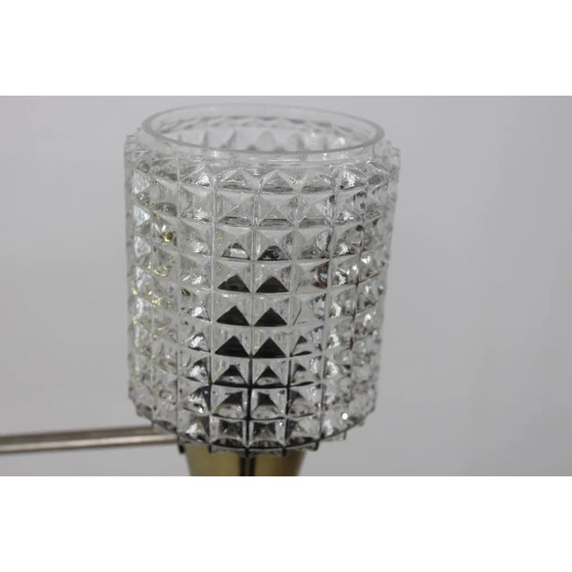 Metal Chandelier from Kamenicky Senov, 1970s For Sale - Image 7 of 9