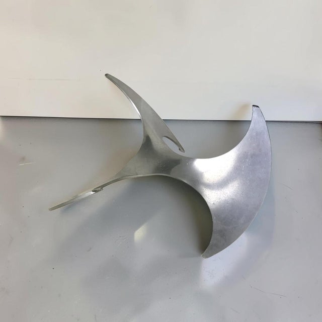 Industrial 1970s Aluminum Propeller Coffee Table by Knut Hesterberg For Sale - Image 3 of 12