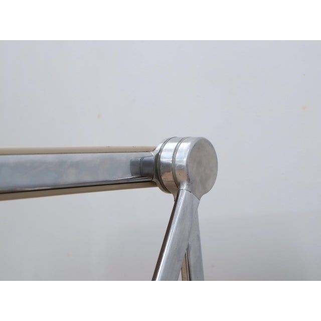 Silver Platone Folding Table by G.Piretti for A.Castelli, 1970s For Sale - Image 8 of 15