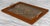Vintage Traditional Copper Relief Glass Top Butlers Serving Tray For Sale - Image 4 of 7