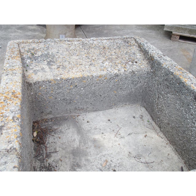 19th Century Single Limestone Block Lavoir Wash Trough From Burgundy, France For Sale - Image 10 of 16