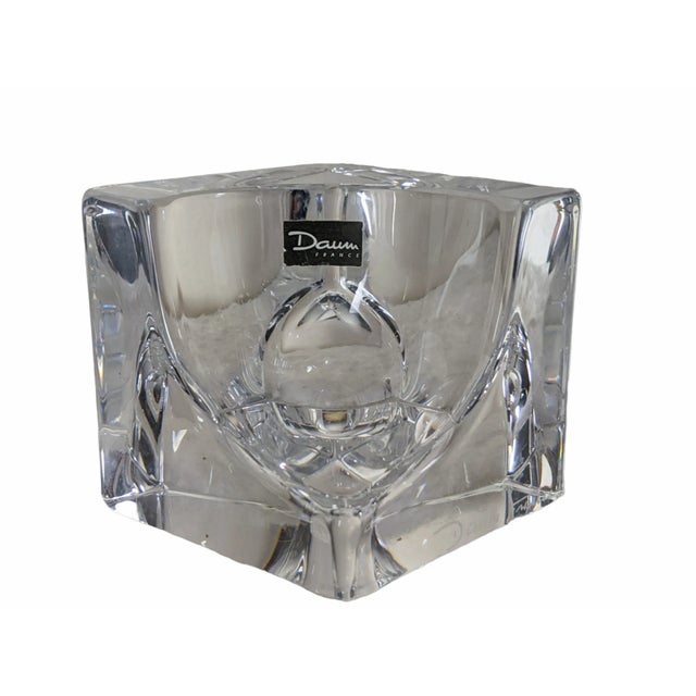 Mid-Century Modern Vintage Modernist Daum France Crystal Decorative Object For Sale - Image 3 of 12