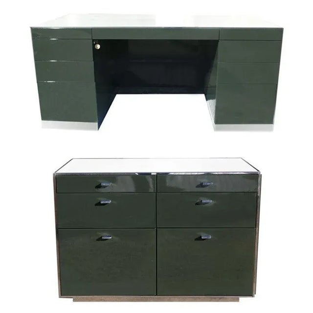 Metal Davis Allen for Gf Desk and Credenza For Sale - Image 7 of 7