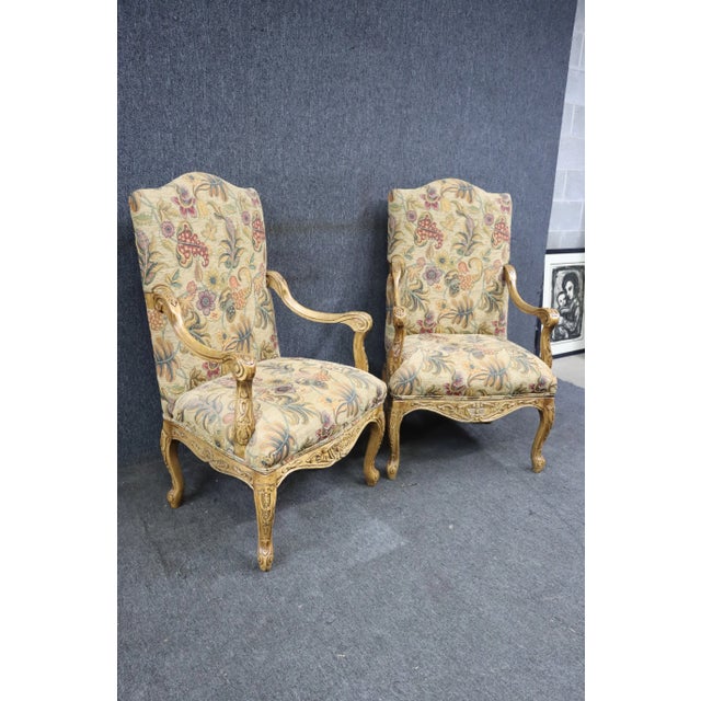 Fruitwood Carved Armchairs/Pair For Sale - Image 4 of 12