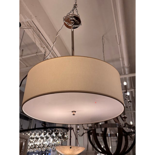 Linen Thomas O’Brien for Visual Comfort Reed Hanging Shade For Sale - Image 8 of 12