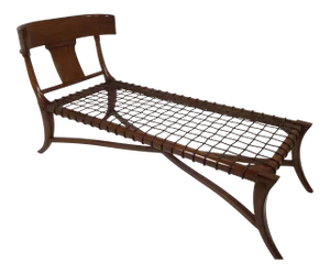 Modern Medellin Mid-Century Klismos Style Chaise Lounge
