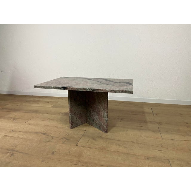 Postmodern Rectangular Pink Marble Coffee Table, 1970s For Sale - Image 3 of 9