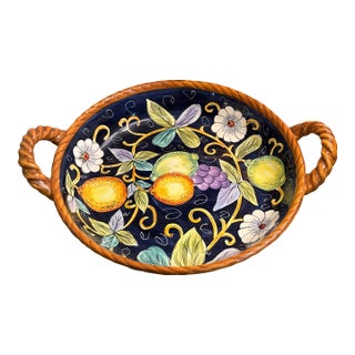 Vintage Italian Pasta Bowl Serving Platter Large For Sale