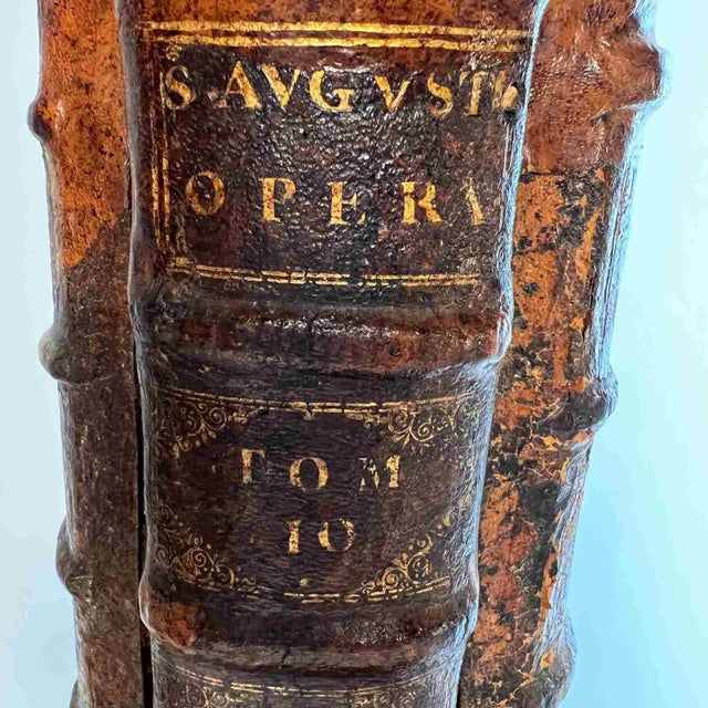 Antique Leather Book Table Lamp For Sale - Image 9 of 10