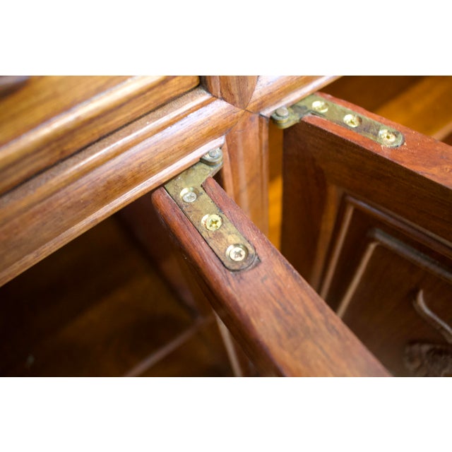 Mid-Century Chinese Sideboard in Teak, 1970s For Sale - Image 9 of 10