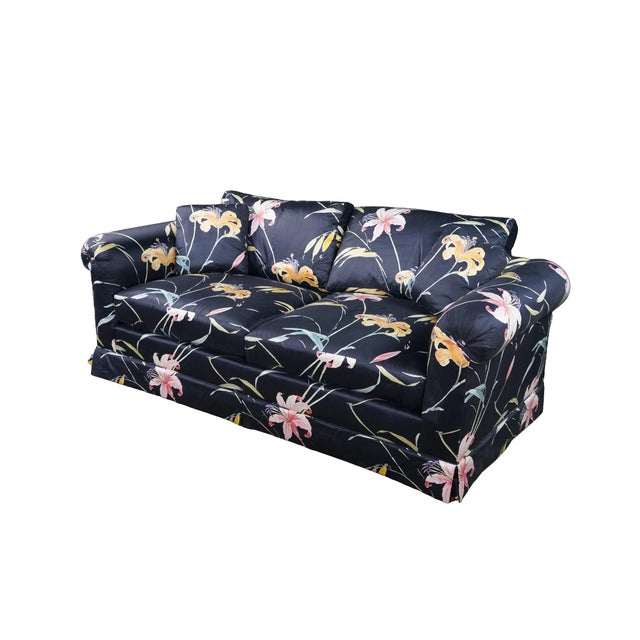 This exceptional, rare pair of vintage lounge sofas by Erwin-Lambeth, originally curated and distributed through the...